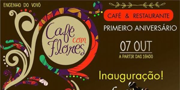 Café com Flores inaugura cafeteria